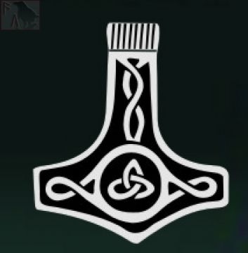 Thors Hammer / Mjöllnir (Autoaufkleber)