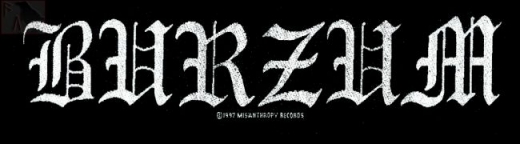 Burzum - Logo in silber (Superstrip - Aufnäher)