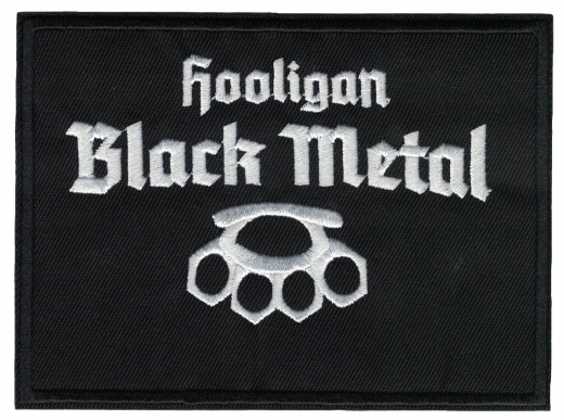 Hooligan Black Metal Aufnäher