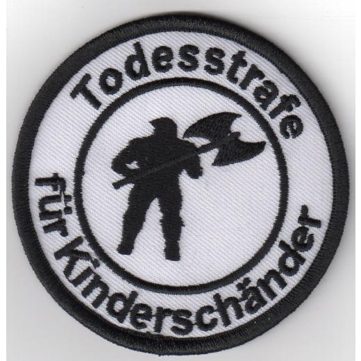 Todesstrafe für Kinderschänder - Henker white (Patch)